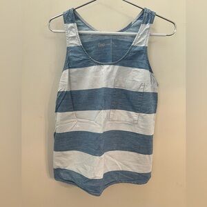 GAP Women’s Blue/ white tank top shirt size medium